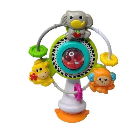 Infantino Bkids Spin Rattle Jungle Safari Ferris Wheel Suction High Chair Toy - Picture 1 of 15